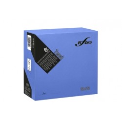 Serviette double point bleu...